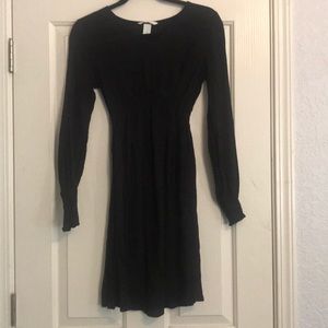 H&M Long Sleeve Black Maternity Dress